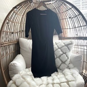 Black fitted dress size small from lulus